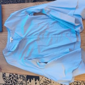 MILLY Stretch Poplin Bell Sleeve Michelle Shirt